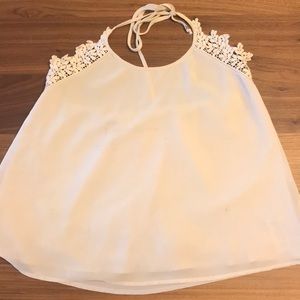 Cream halter top